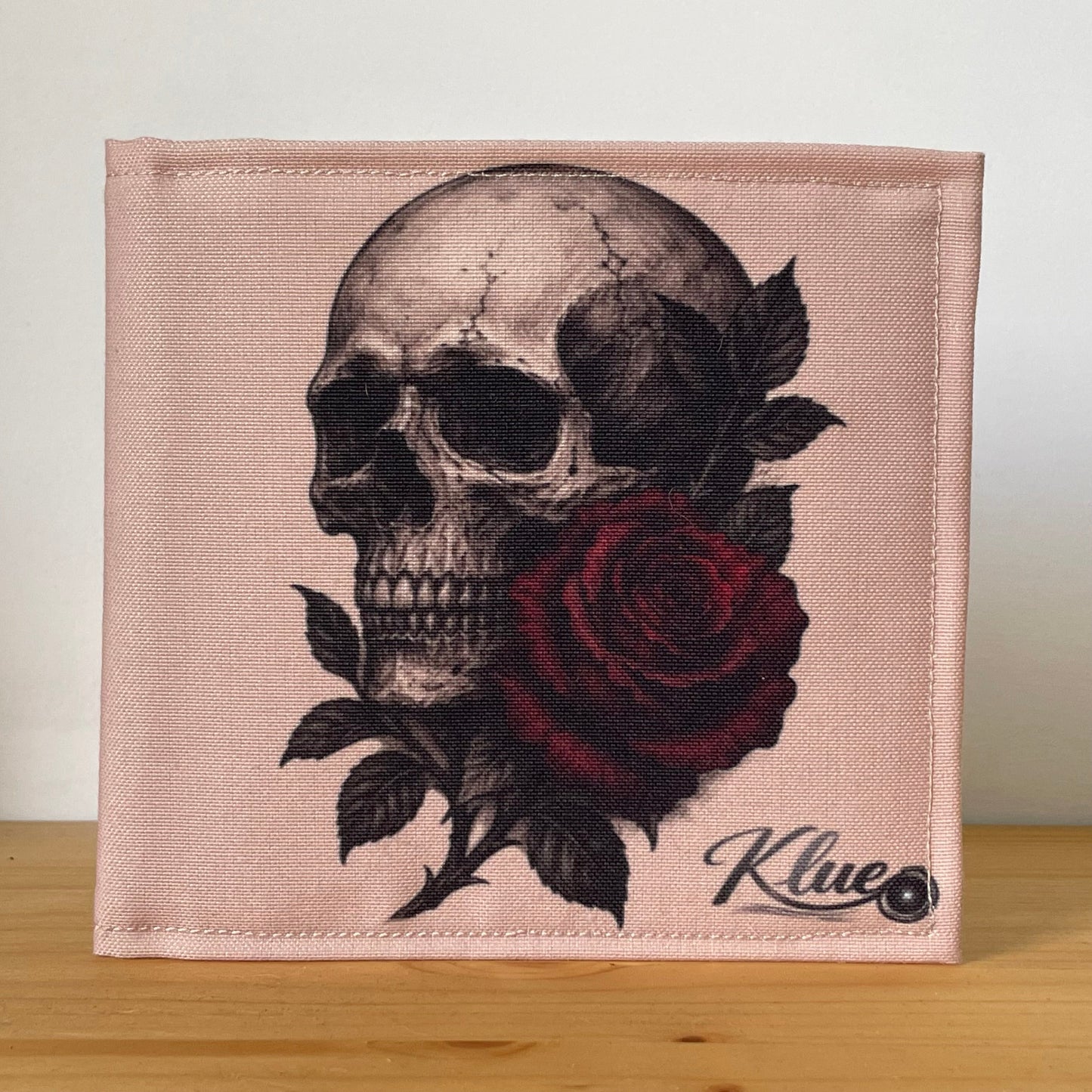 Tattoo Style Skull Themed Blue Badge Wallet