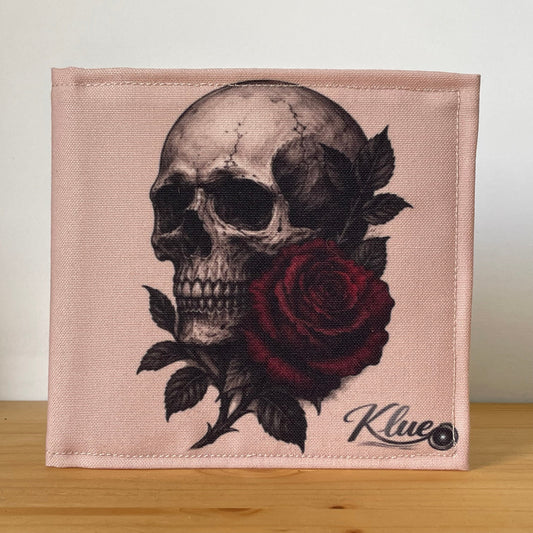 Tattoo Style Skull Themed Blue Badge Wallet