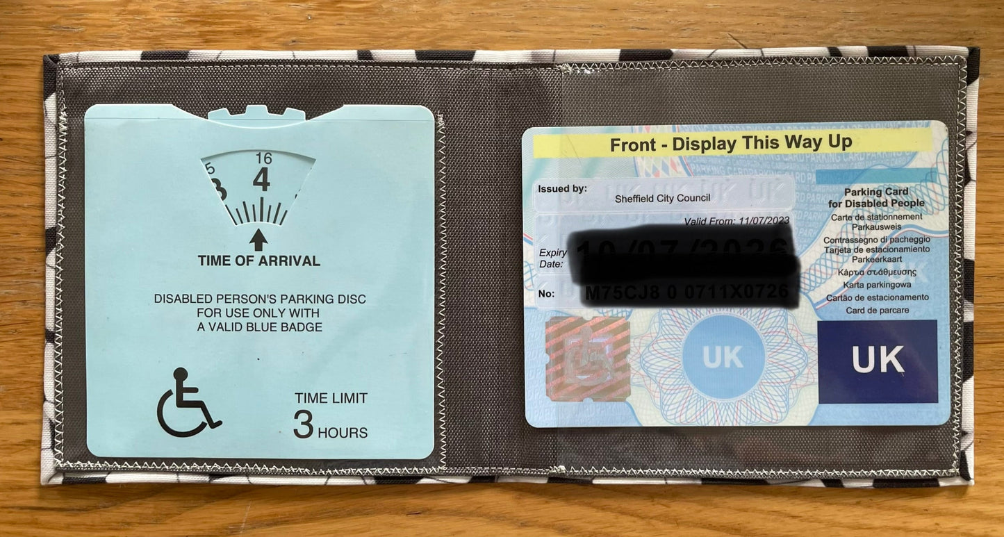 Football Themed Blue Badge Wallet