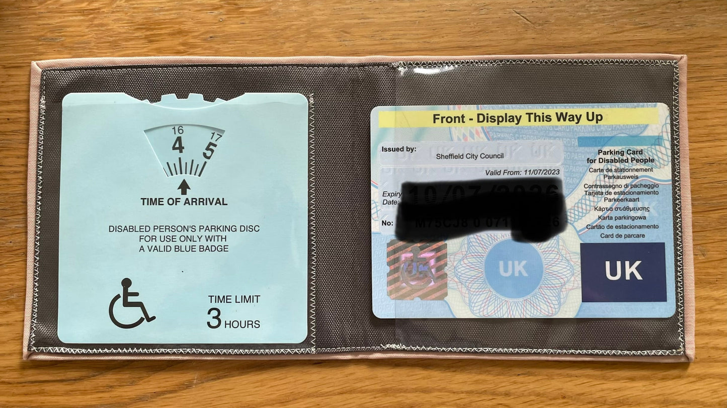 Tattoo Style Skull Themed Blue Badge Wallet