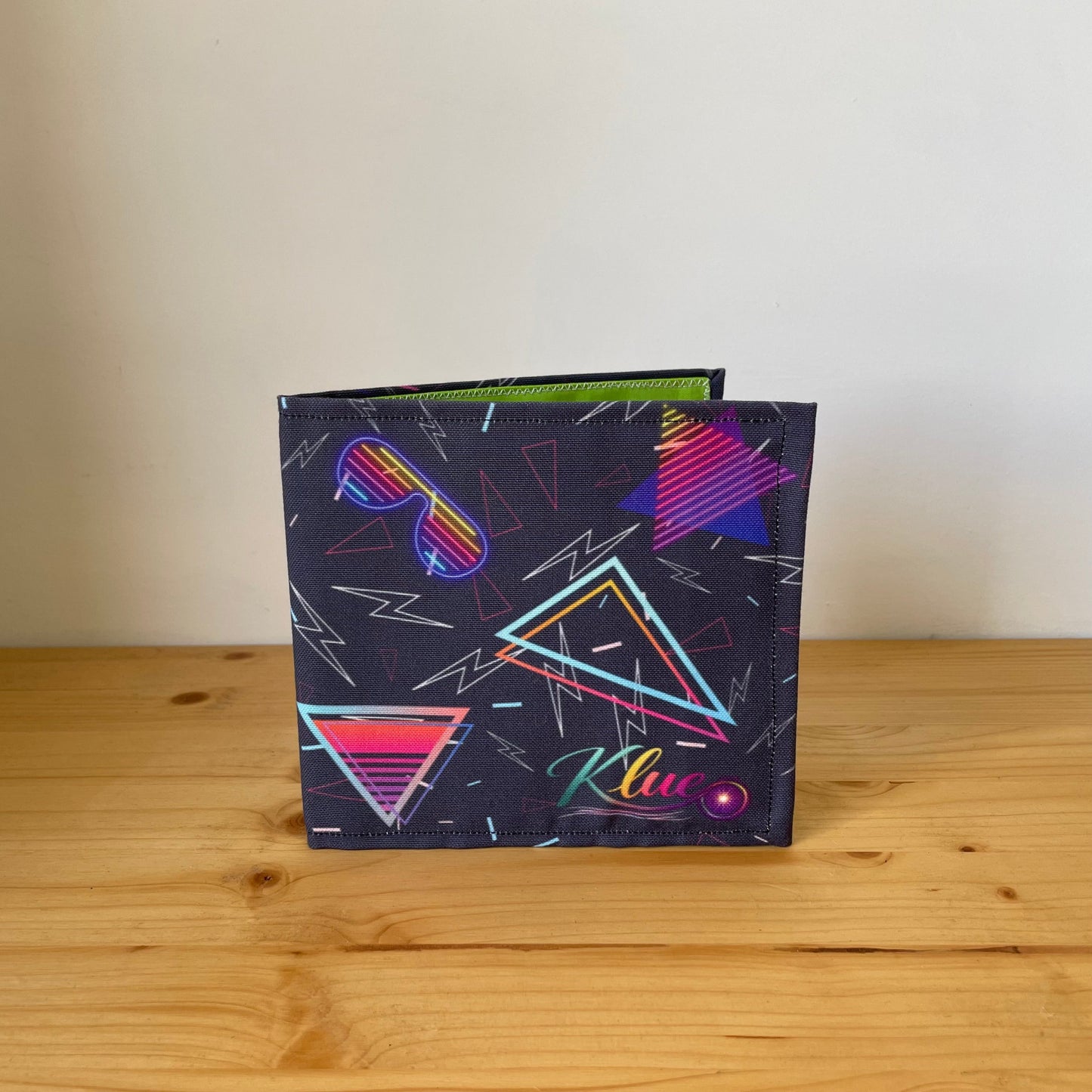 Retro 80's Themed Blue Badge Wallet