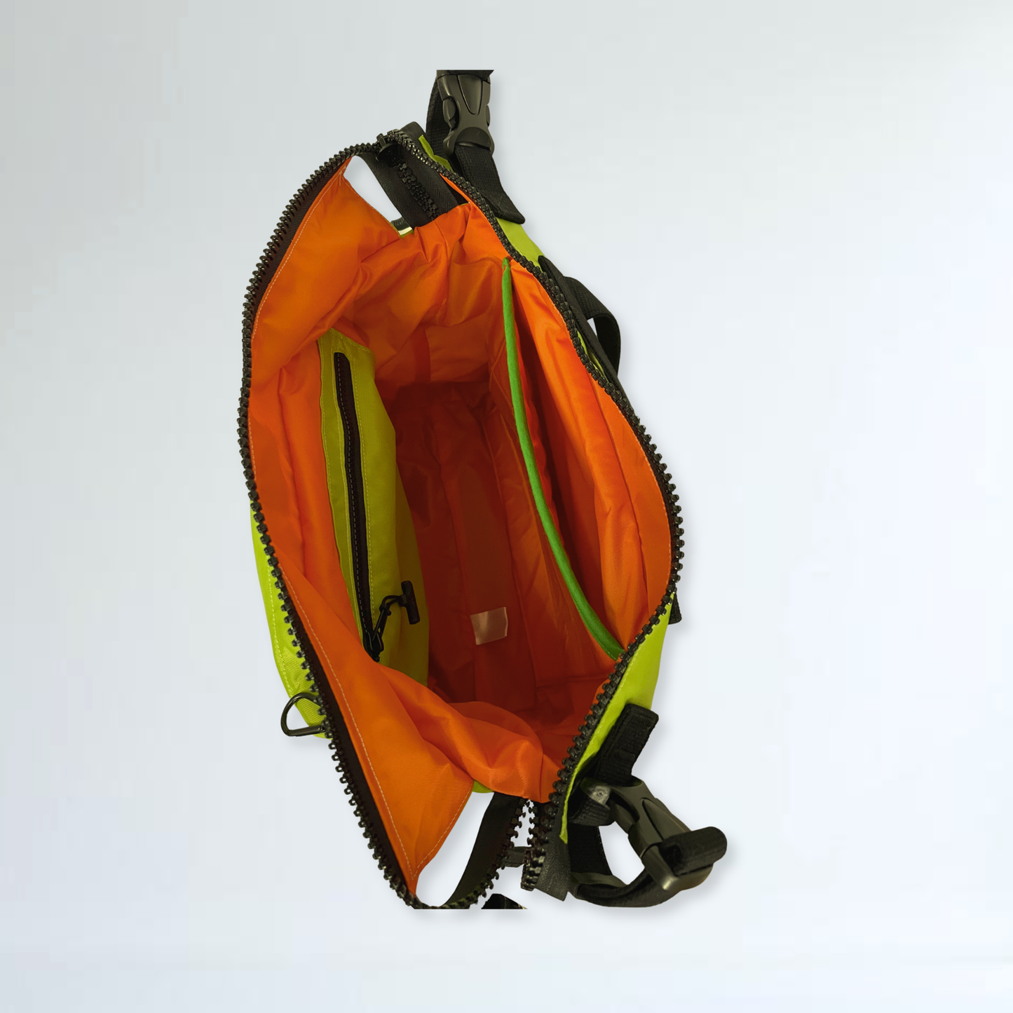 Wheelchair/Walking Frame Backpack - Green and Orange