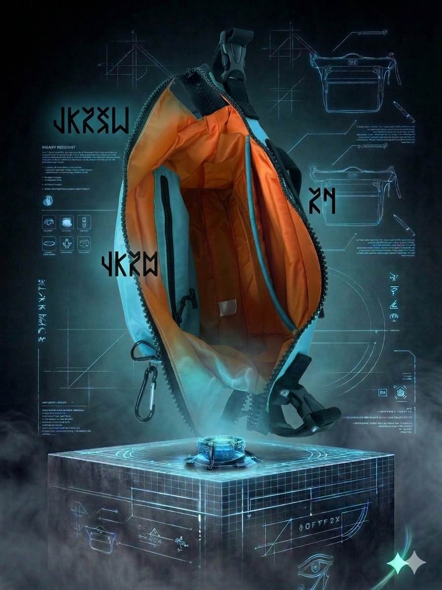 Wheelchair/Walking Frame Backpack - Blue and Orange