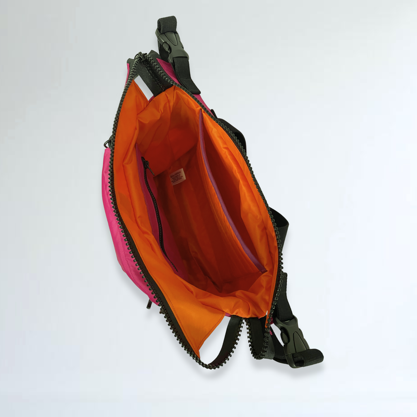 Wheelchair/Walking Frame Backpack - Pink and Orange.