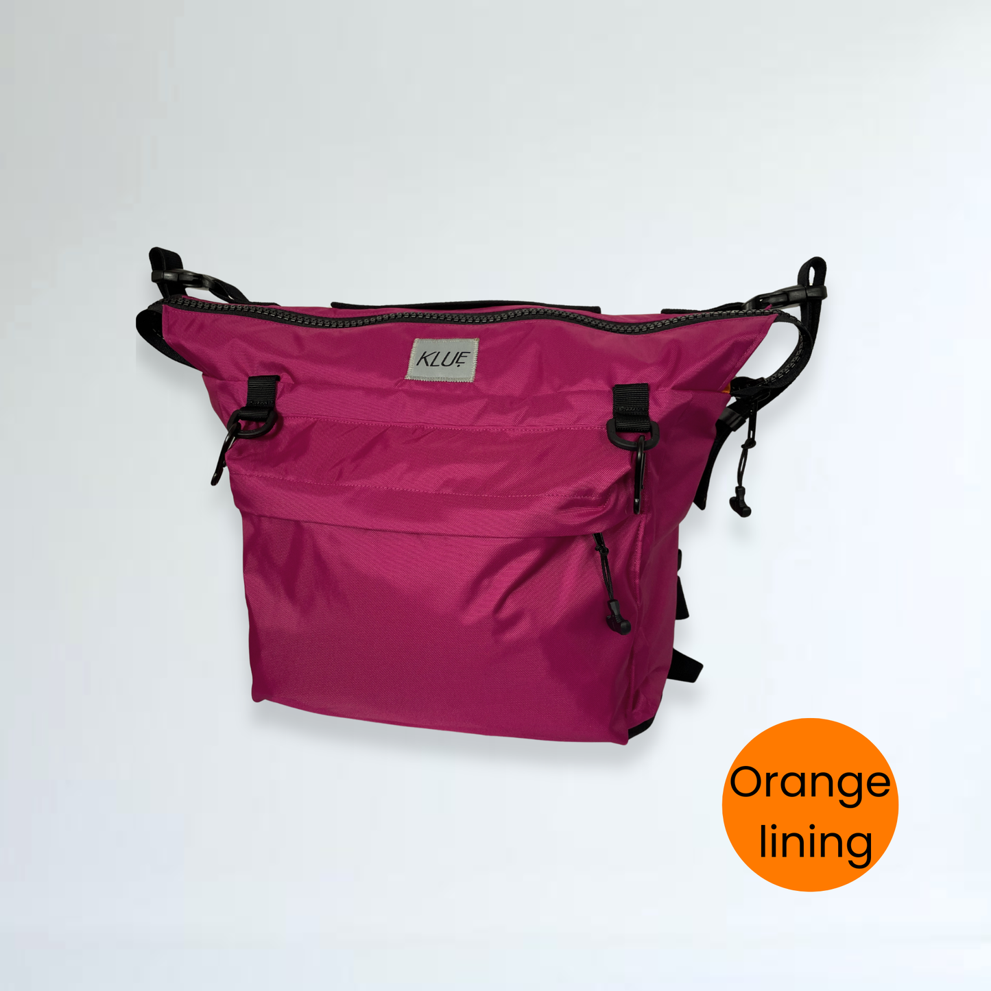 Wheelchair/Walking Frame Backpack - Pink and Orange.