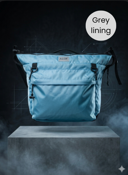 Wheelchair/Walking Frame Backpack - Blue and Grey.