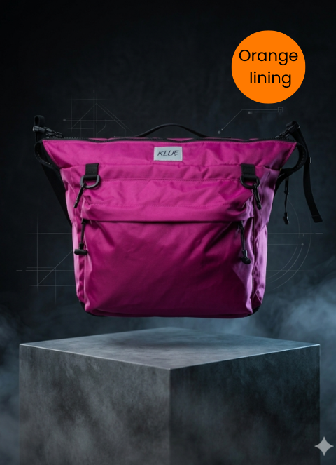 Wheelchair/Walking Frame Backpack - Pink and Orange.