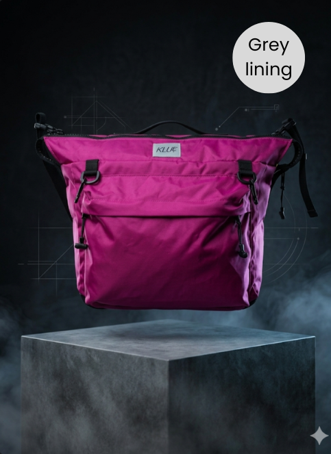 Wheelchair/Walking Frame Backpack - Pink and Grey